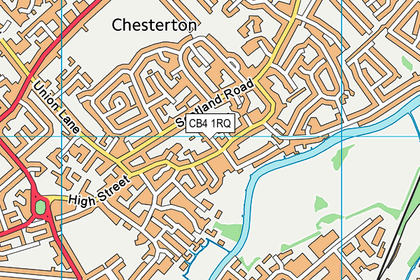 CB4 1RQ map - OS VectorMap District (Ordnance Survey)