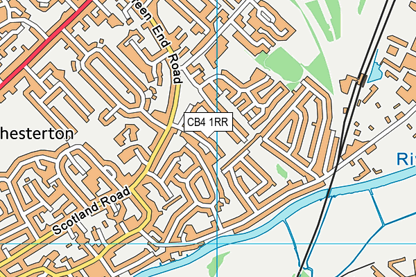 CB4 1RR map - OS VectorMap District (Ordnance Survey)