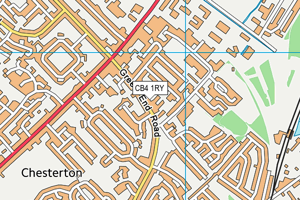 CB4 1RY map - OS VectorMap District (Ordnance Survey)