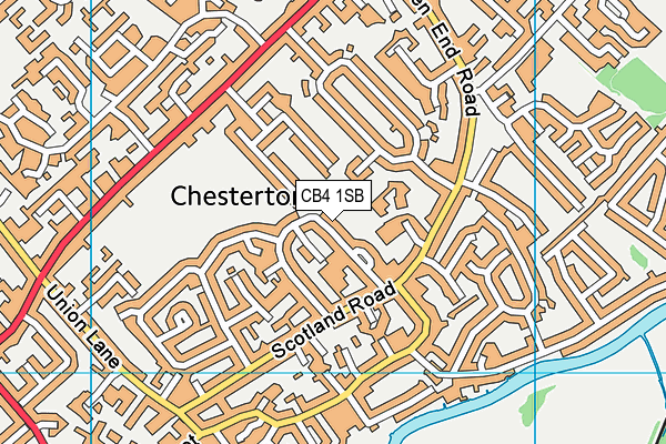 CB4 1SB map - OS VectorMap District (Ordnance Survey)