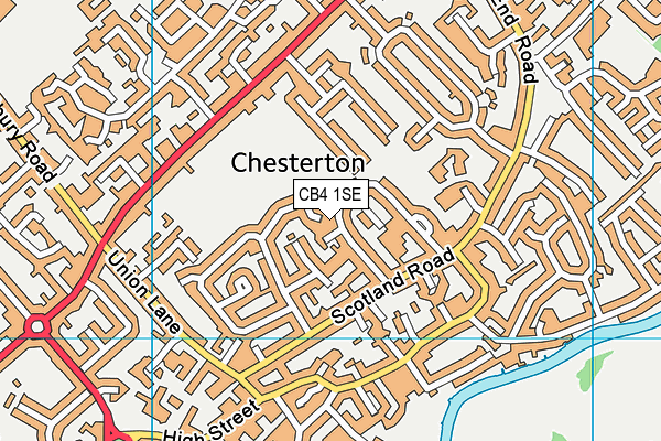 CB4 1SE map - OS VectorMap District (Ordnance Survey)