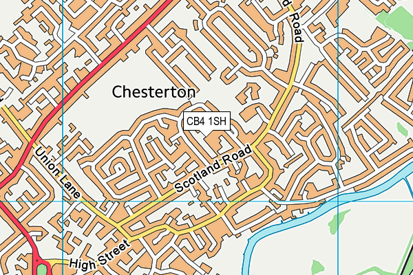 CB4 1SH map - OS VectorMap District (Ordnance Survey)