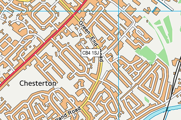 CB4 1SJ map - OS VectorMap District (Ordnance Survey)