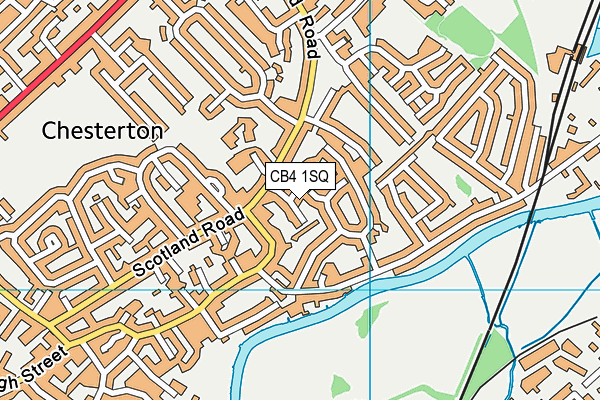 CB4 1SQ map - OS VectorMap District (Ordnance Survey)