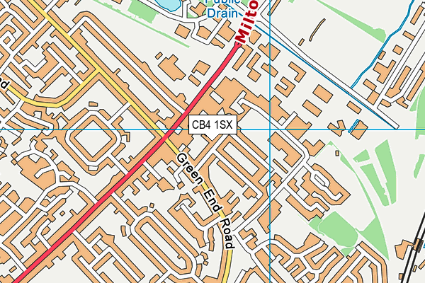 CB4 1SX map - OS VectorMap District (Ordnance Survey)