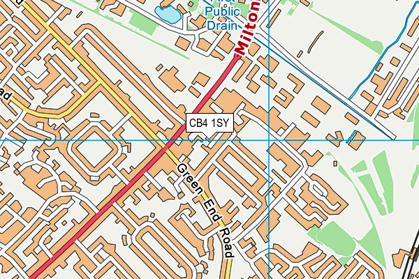 CB4 1SY map - OS VectorMap District (Ordnance Survey)