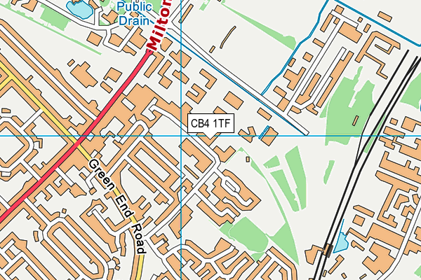 Shirley Community Primary School map (CB4 1TF) - OS VectorMap District (Ordnance Survey)