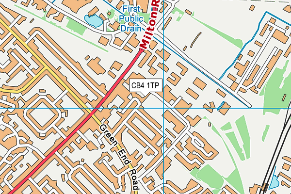 CB4 1TP map - OS VectorMap District (Ordnance Survey)