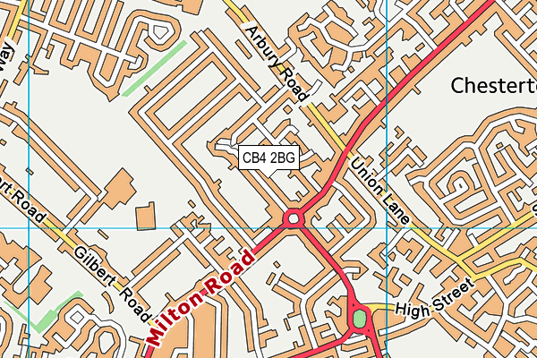 CB4 2BG map - OS VectorMap District (Ordnance Survey)
