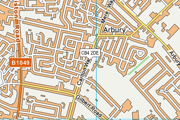 Arbury Primary School map (CB4 2DE) - OS VectorMap District (Ordnance Survey)