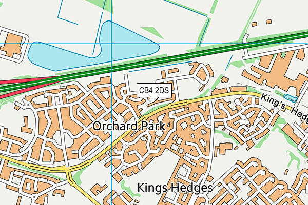 CB4 2DS map - OS VectorMap District (Ordnance Survey)
