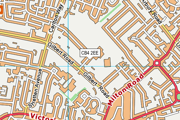 Castle School map (CB4 2EE) - OS VectorMap District (Ordnance Survey)