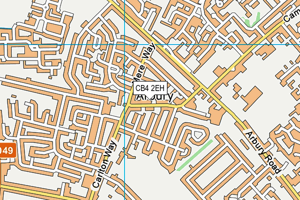 CB4 2EH map - OS VectorMap District (Ordnance Survey)