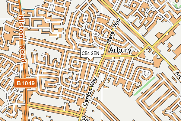 CB4 2EN map - OS VectorMap District (Ordnance Survey)