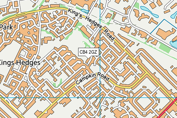 CB4 2GZ map - OS VectorMap District (Ordnance Survey)