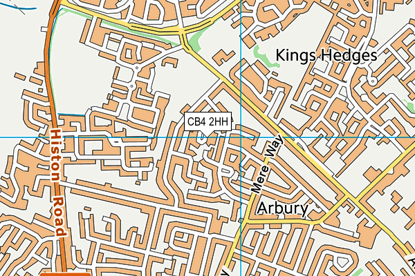 CB4 2HH map - OS VectorMap District (Ordnance Survey)