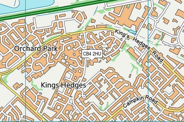 King's Hedges Nursery School map (CB4 2HU) - OS VectorMap District (Ordnance Survey)