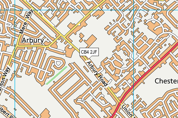 North Cambridge Academy map (CB4 2JF) - OS VectorMap District (Ordnance Survey)