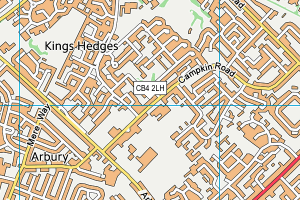 CB4 2LH map - OS VectorMap District (Ordnance Survey)