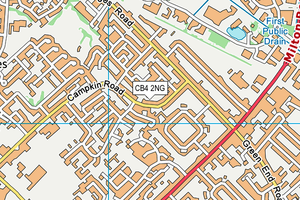 CB4 2NG map - OS VectorMap District (Ordnance Survey)