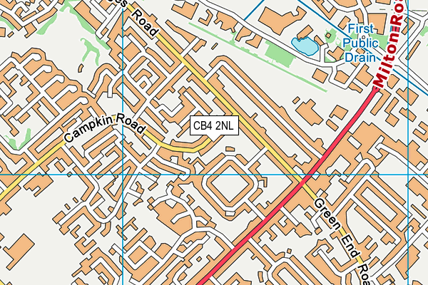 CB4 2NL map - OS VectorMap District (Ordnance Survey)
