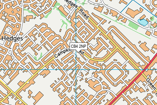 CB4 2NP map - OS VectorMap District (Ordnance Survey)