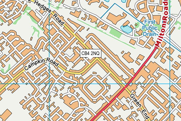 CB4 2NQ map - OS VectorMap District (Ordnance Survey)