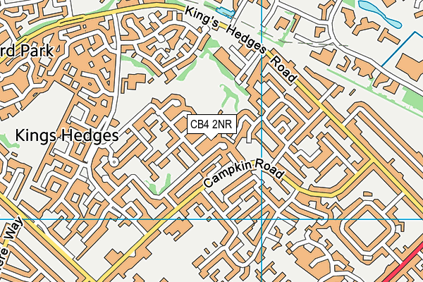 CB4 2NR map - OS VectorMap District (Ordnance Survey)