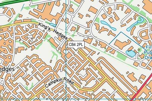 CB4 2PL map - OS VectorMap District (Ordnance Survey)