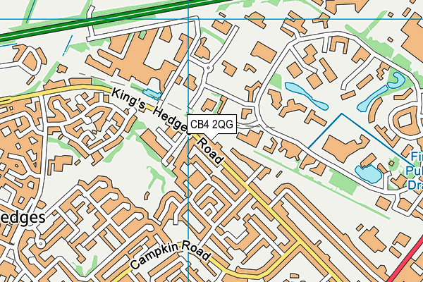 CB4 2QG map - OS VectorMap District (Ordnance Survey)