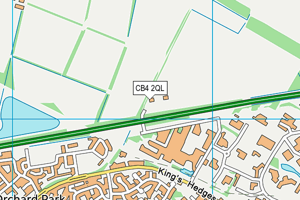 CB4 2QL map - OS VectorMap District (Ordnance Survey)