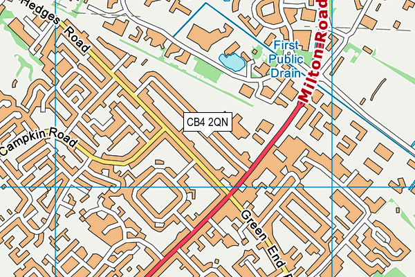 CB4 2QN map - OS VectorMap District (Ordnance Survey)