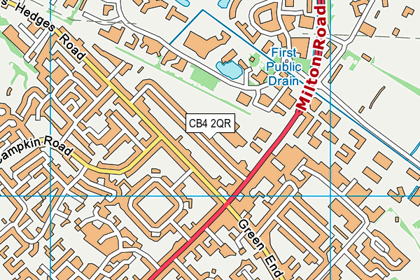 CB4 2QR map - OS VectorMap District (Ordnance Survey)