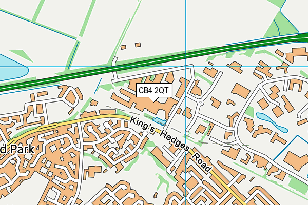 Cambridge Regional College map (CB4 2QT) - OS VectorMap District (Ordnance Survey)