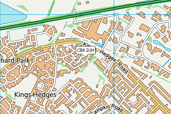 CB4 2UH map - OS VectorMap District (Ordnance Survey)
