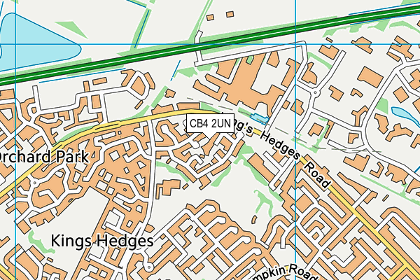 CB4 2UN map - OS VectorMap District (Ordnance Survey)