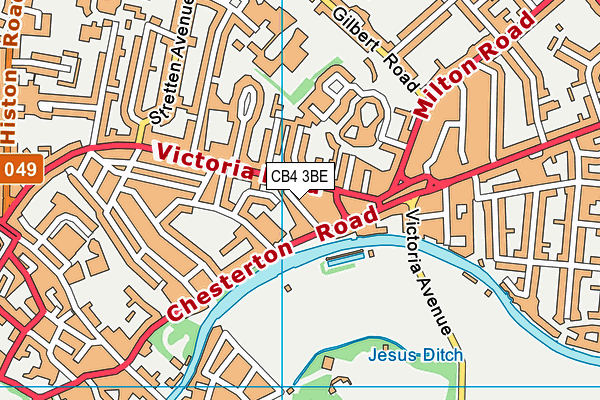 CB4 3BE map - OS VectorMap District (Ordnance Survey)