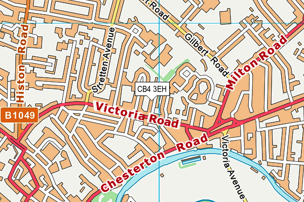 CB4 3EH map - OS VectorMap District (Ordnance Survey)