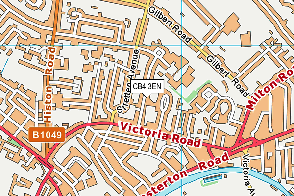 CB4 3EN map - OS VectorMap District (Ordnance Survey)