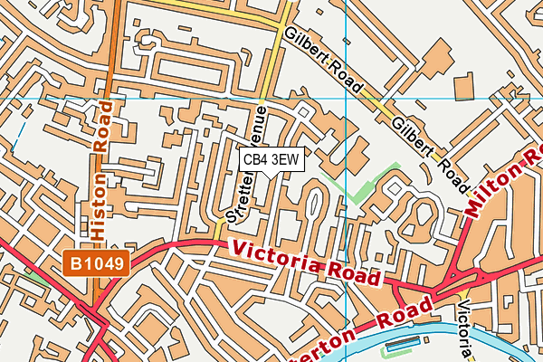 CB4 3EW map - OS VectorMap District (Ordnance Survey)