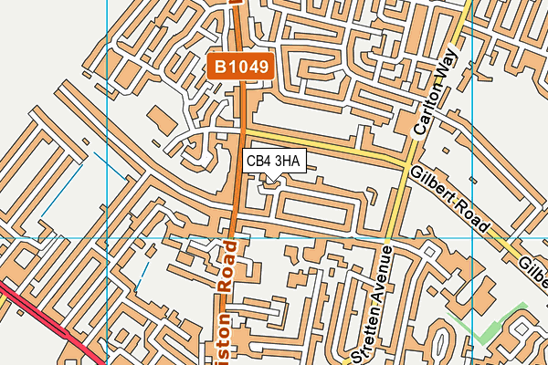 CB4 3HA map - OS VectorMap District (Ordnance Survey)