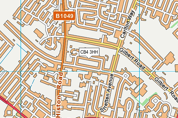 CB4 3HH map - OS VectorMap District (Ordnance Survey)