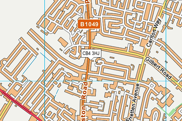 CB4 3HJ map - OS VectorMap District (Ordnance Survey)