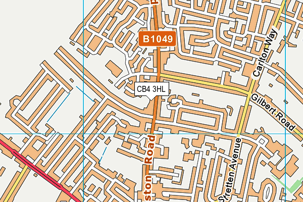 CB4 3HL map - OS VectorMap District (Ordnance Survey)