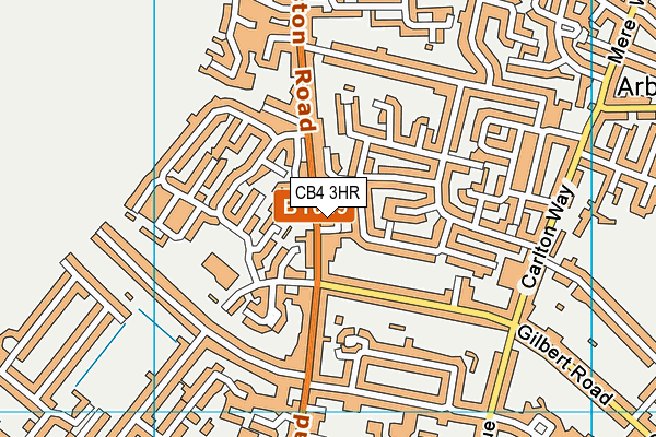 CB4 3HR map - OS VectorMap District (Ordnance Survey)
