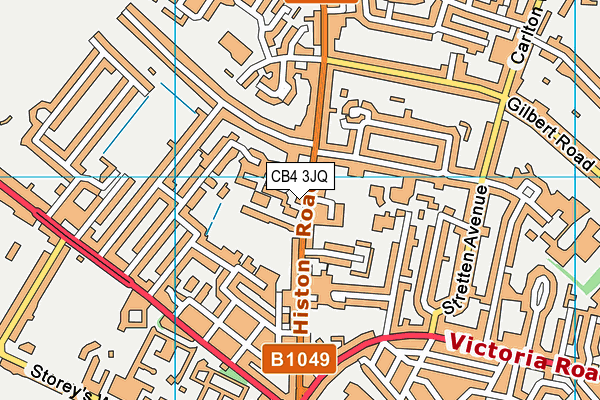 CB4 3JQ map - OS VectorMap District (Ordnance Survey)