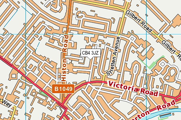 St Luke's CofE Primary School map (CB4 3JZ) - OS VectorMap District (Ordnance Survey)