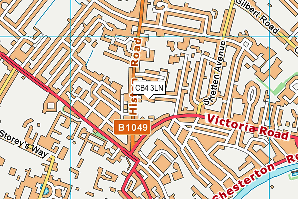 CB4 3LN map - OS VectorMap District (Ordnance Survey)