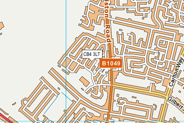 CB4 3LT map - OS VectorMap District (Ordnance Survey)