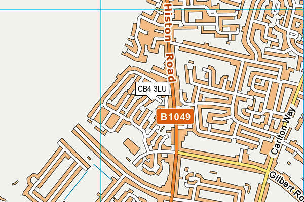 CB4 3LU map - OS VectorMap District (Ordnance Survey)
